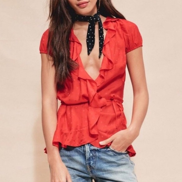 For Love & Lemons Gabriella silk blouse - Picture 5 of 5